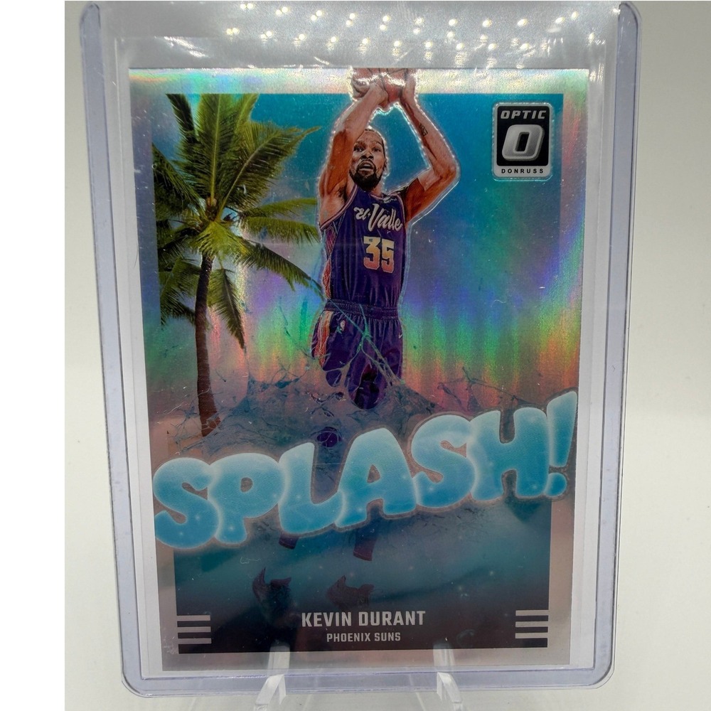 Kevin Durant Splash! Holo Prizm 2024-25 Panini Donruss Optic 10 NBA Phoenix Suns